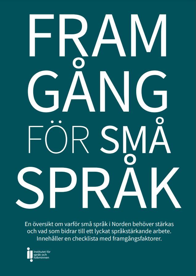 Nordisk publikation om fremgang for små sprog